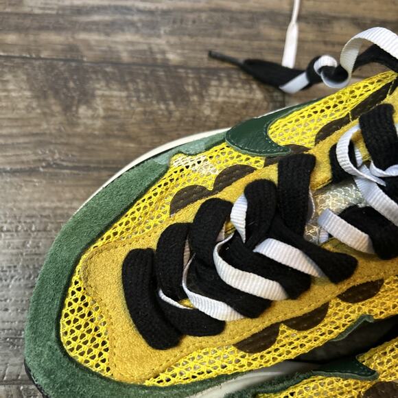 Size 7 - Nike Sacai Vapor Waffle Tour Yellow/Stadium Green (men's) Shoes READ! - Picture 8 of 12